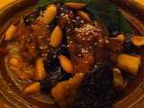 Tajine d’agneau aux pruneaux et aux amandes