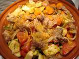 Tajine de veau aux legumes de printemps