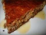 Tarte aux noisettes et miel de forêt