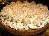 Tarte meringuée à la rhubarbe