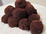 Truffes au chocolat noir