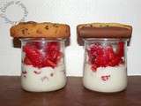 Dessert lacté aux fraises et son finger cookies