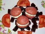 Whoopie pies salés betterave fromage