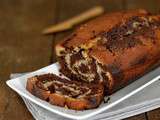 Cake marbré Banane - Chocolat