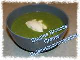 Soupe Brocolis Crème