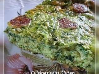 Quiche sans pâte aux orties