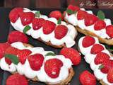 Eclairs fraises chantilly