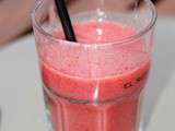 Smoothie pêches - fraises