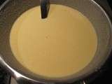 Gâteau de crêpe au nutella coulis de crème de marrons