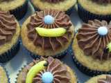 Banana cupcakes – Choco-frosting