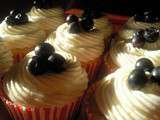 Cupcakes aux Myrtilles - Glaçage « fromage à la crème »