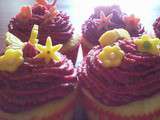 Cupcakes Citron au Lemon Curd - Glaçage Citron-Myrtilles