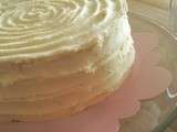 Lemon Raspberry Cake with White Chocolate Frosting
