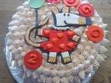 Maisy Mouse on a Strawberry Birthday Cake