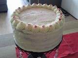 Not so red but very velvety cake