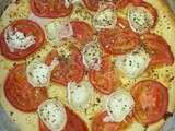 Tarte fine tomates & chevre - Façon pizza
