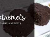 Entremets Saint-Valentin chocolat miel fève tonka