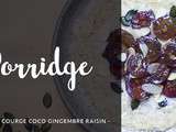 Porridge aux amandes raisins courge coco gingembre