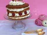 Naked Chiffon Cake Fraise-Rhubarbe-Vanille