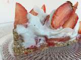 Tarte fraises-coco 100% crue et vegan {Foodista Challenge #18}