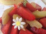 Tartelettes Fraises- Rhubarbe et crème d’amandes