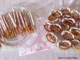 Bretzels chocolatés (et très girly) façon mikado / Girly chocolate pretzels