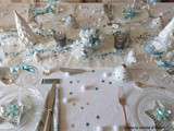 Table de Noël polaire en bleu et blanc Jour 20 🎄 / My polar Christmas table decoration Day 20