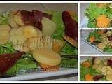 Salade de magrets & melon aux pommes de terre