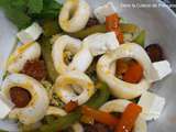 Calamars et Chorizo, Couscous à la Grecque (Recette Jamie Oliver)