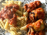 Involtini Aubergine Ricotta Thon et sa Sauce Tomates