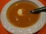 Soupe au Potimarron, Abricots et Marrons