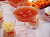 Cocktail rosé à la fraise
