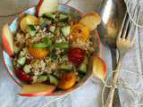 Veggie bowl : boulgour aux pommes et petits légumes