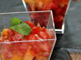 Verrines sucrées-salées aux fruits d’été – Vegan