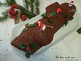 Bûche de Noël aux marrons et chocolat noir