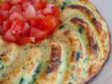 Clafoutis de courgettes au saumon fumé et parmesan