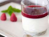 Panna cotta au coulis de framboises avec le cook’in