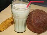 Milkshake banane coco