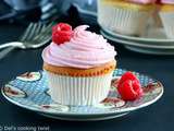 Cupcakes au confit de rose et à la framboise