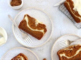 Pumpkin bread marbré façon cheesecake
