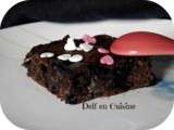Brownies Chocolat Noir-Blanc et Brimbelles
