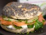 Bagels au saumon et fromage frais