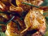 Brochettes de gambas
