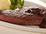 Filet de Biche, sauce au Chocolat