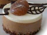 Mousses aux marrons, chantilly