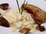 Risotto aux champignons et foie gras