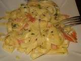 Tagliatelles au saumon fumé