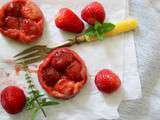 Mini-tartes tatin aux fraises