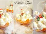 Boules de Noël {Mangue & Chantilly mascarpone vanille}