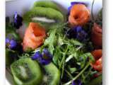 Salade acidulée au saumon et au kiwi